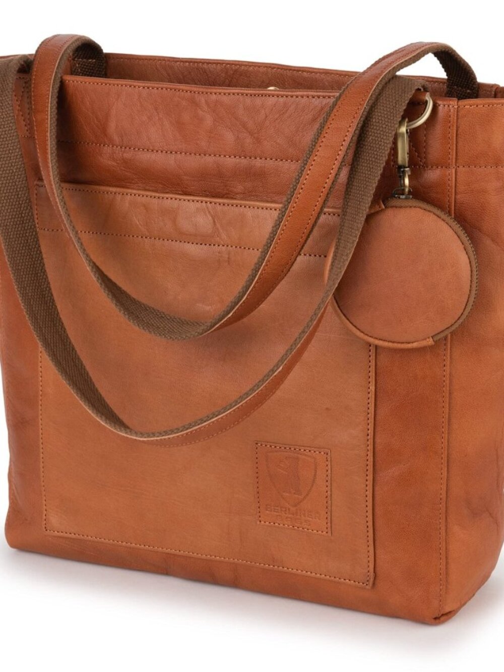 Vintage Full Grain Leather Tote Bag For Women Seville